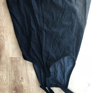 Black corduroy jumper dress